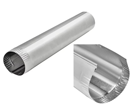 Rigid metal dryer exhaust duct