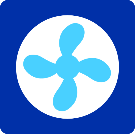 Efficient HVAC system icon